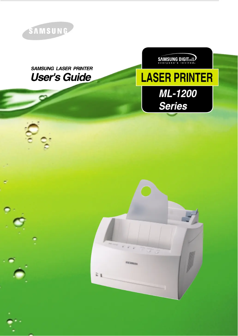 Page 1 of the manual User Manual Samsung ML-1210H