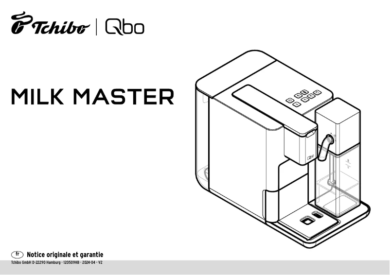 First page image of the manual for Qbo Milk Master