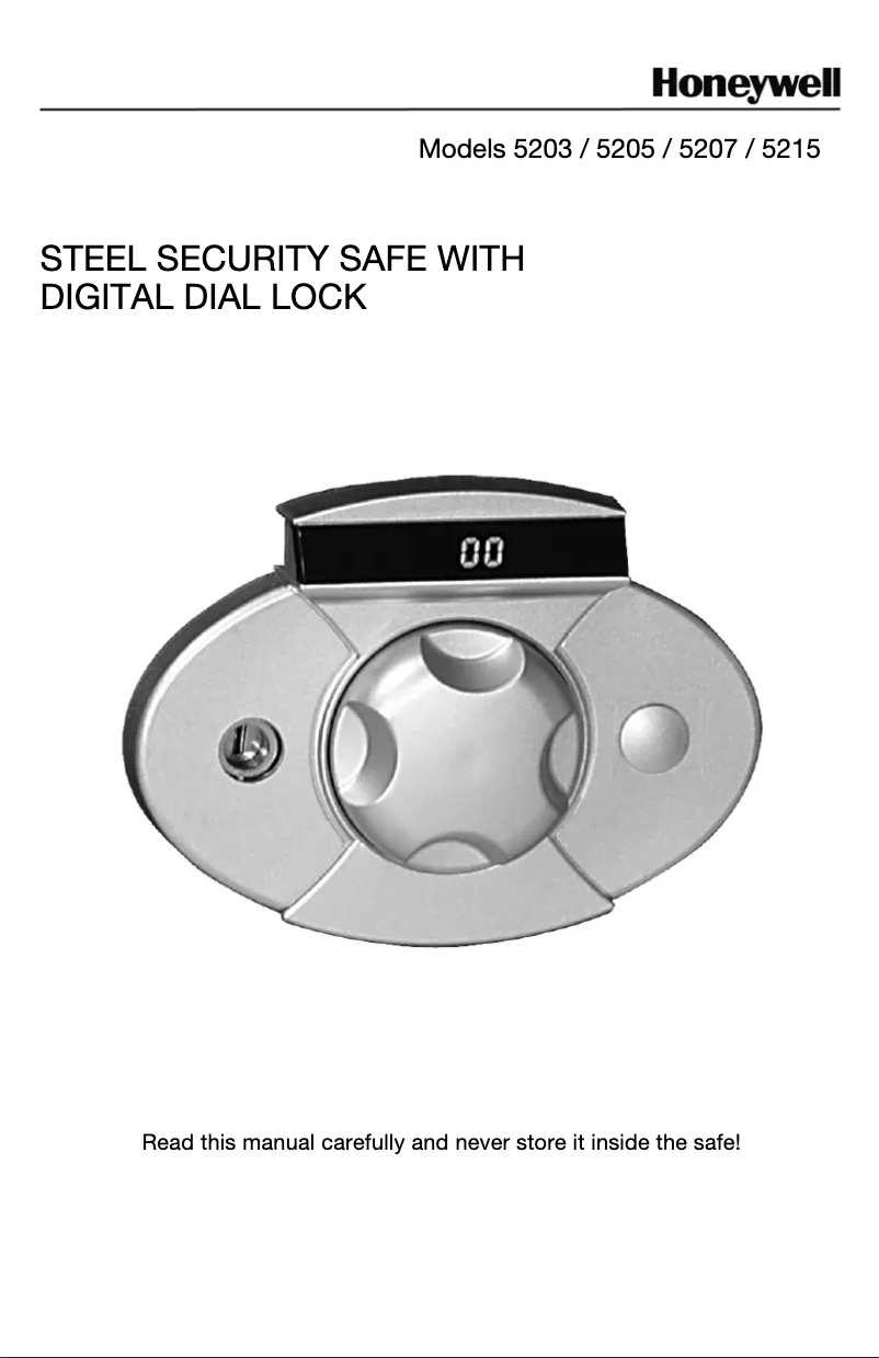 Page 1 of the manual User Manual Honeywell 5203