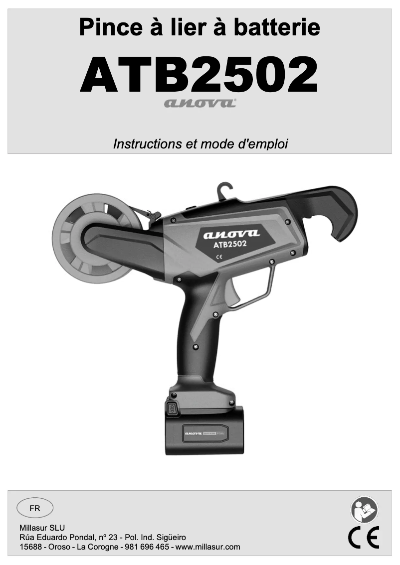 Page 1 of the manual User Manual Anova ATB2502