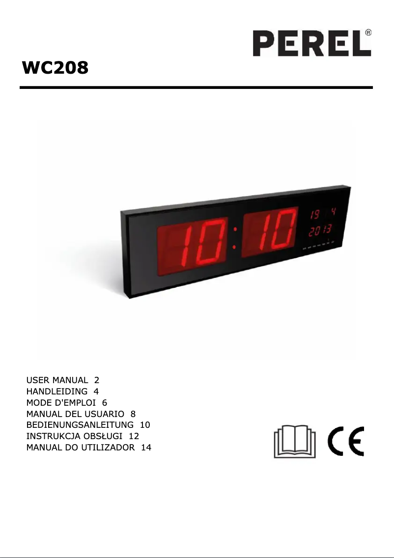 First page image of the manual for WC208