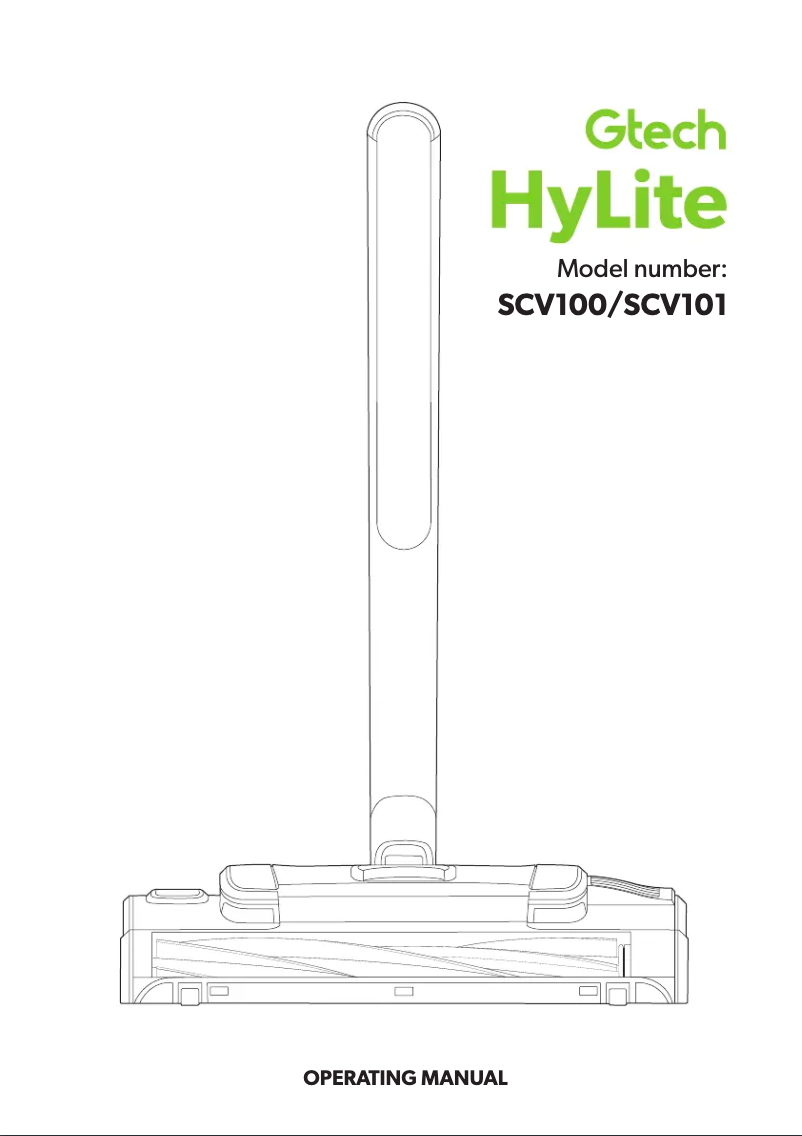 First page image of the manual for HyLite SCV100