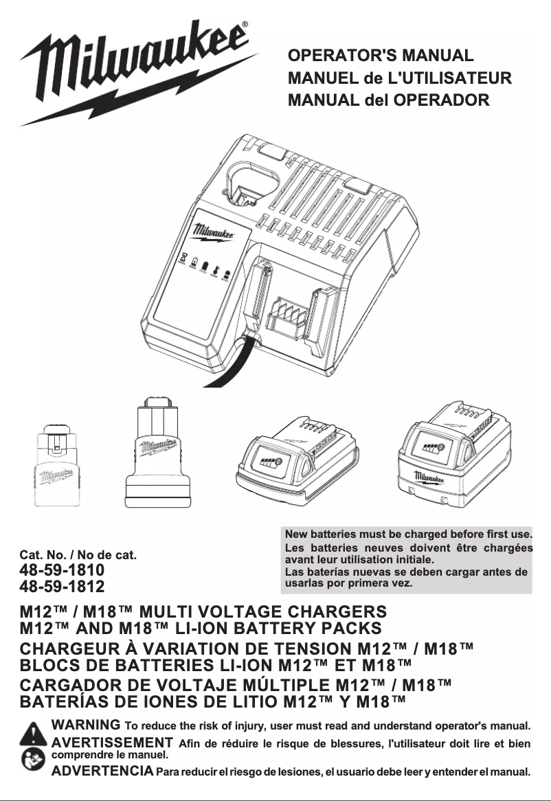 First page image of the manual for 48-59-1810