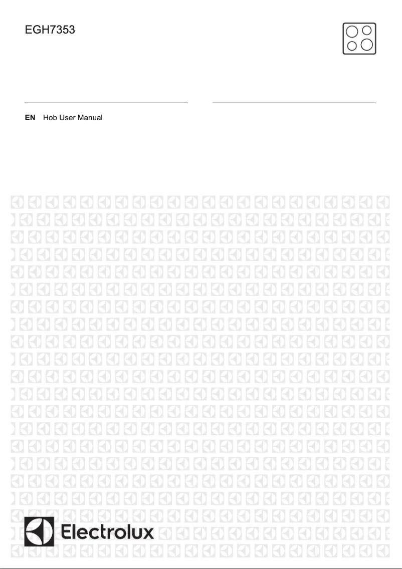 First page image of the manual for EGH7253BOX