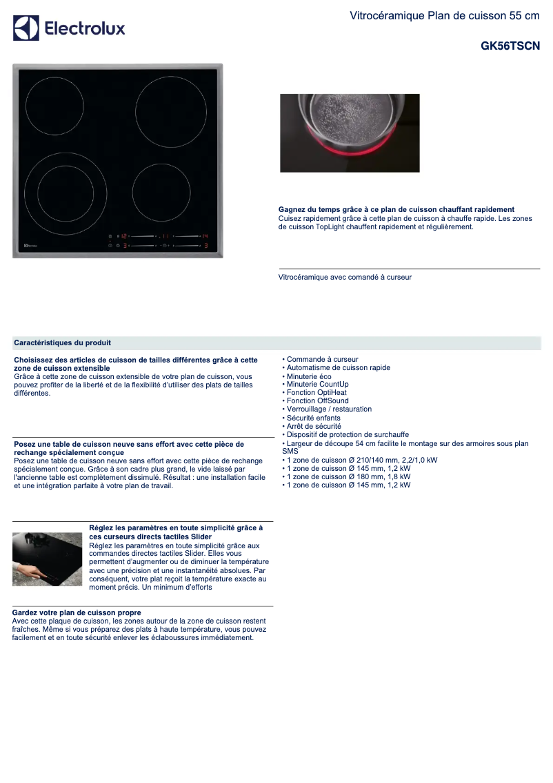 First page image of the manual for GK56TSCN