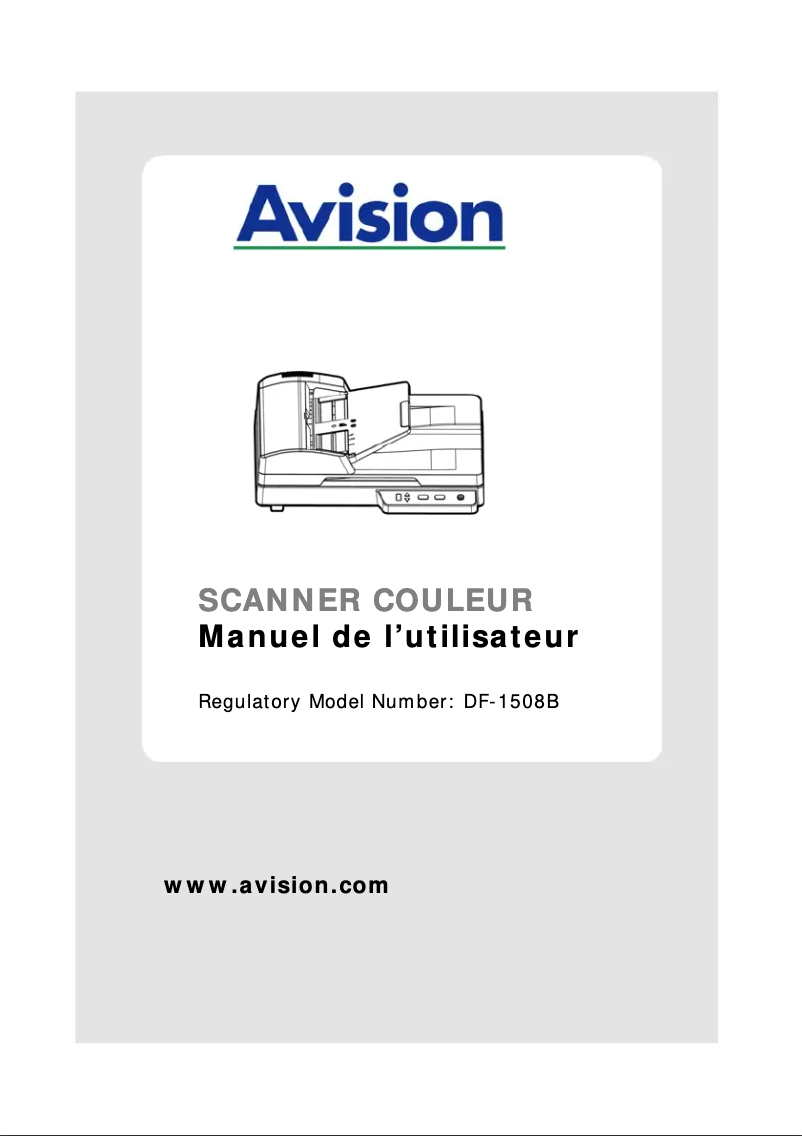 Page 1 of the manual User Manual Avision AD120S