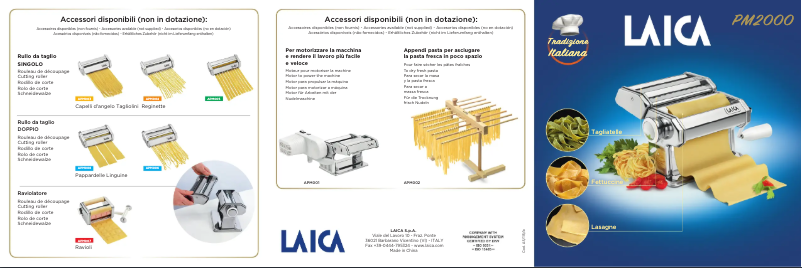 Page 1 of the manual User Manual Laica PM2000