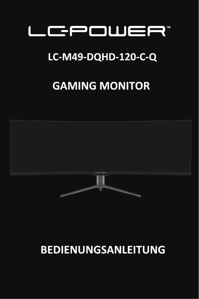 First page image of the manual for LC-M49-DQHD-120-C-Q