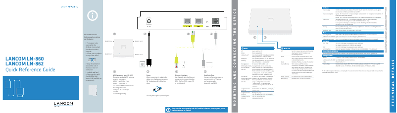 Image de la première page du manuel de l'appareil LN-860