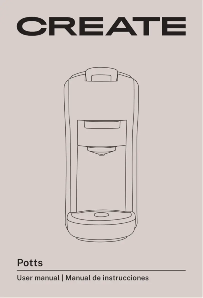 Page 1 of the manual User Manual Create Potts