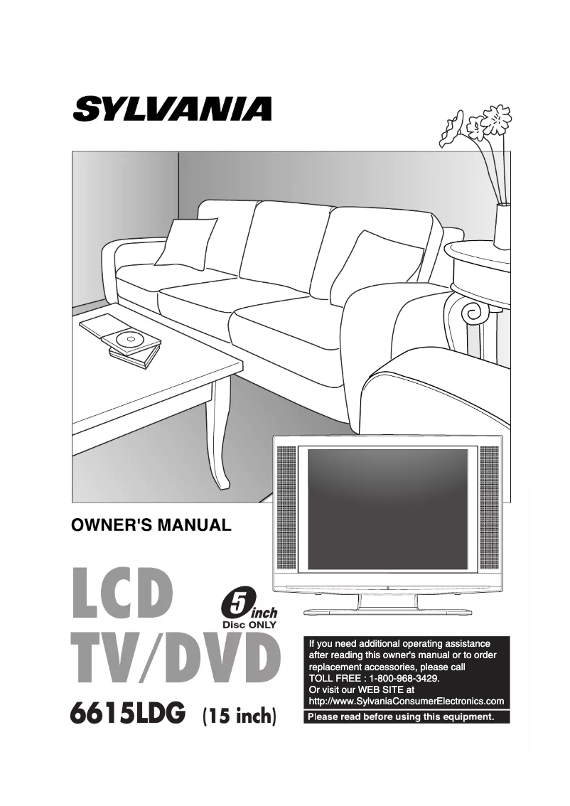 Page 1 of the manual User Manual Sylvania 6615LDG