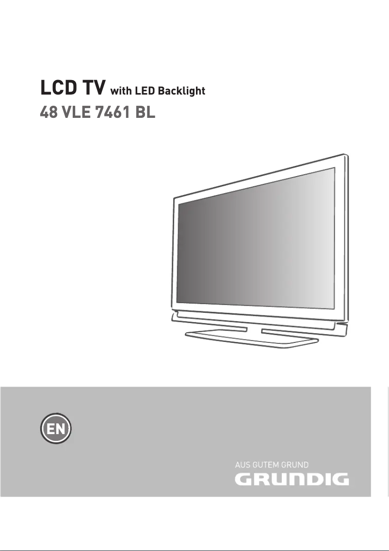 First page image of the manual for 48 VLE 7461 BL