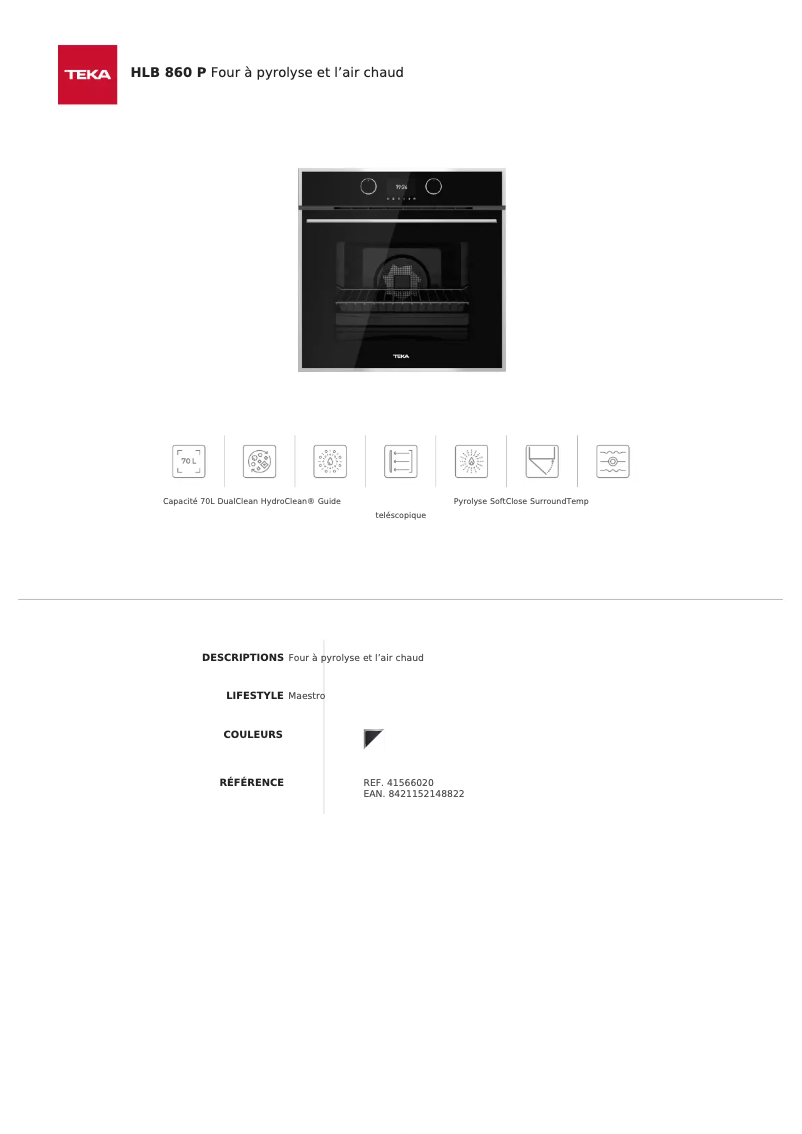 First page image of the manual for HLB 860 P