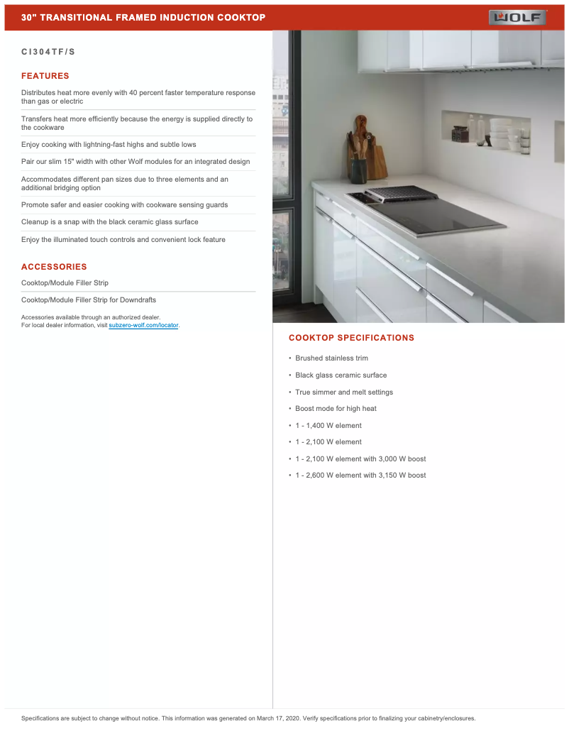 First page image of the manual for CI304TF/S