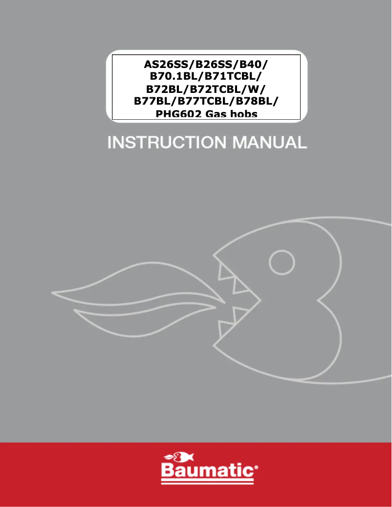 Page 1 of the manual User Manual Baumatic B72