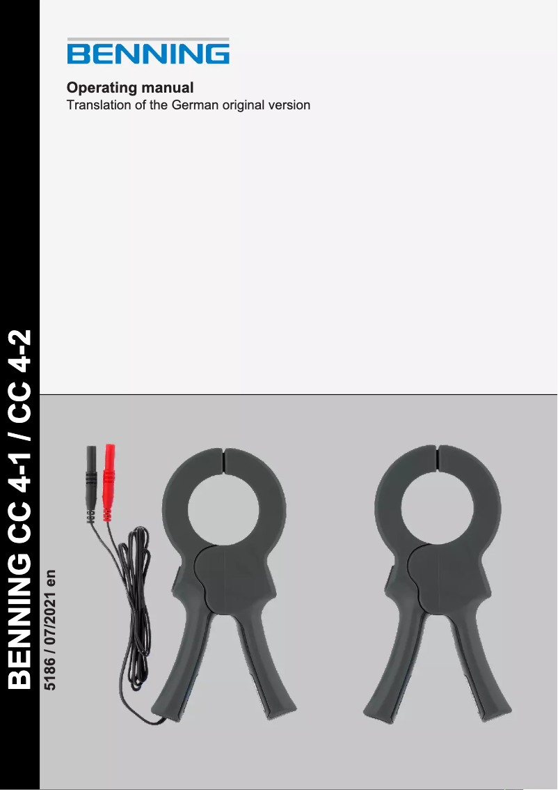 First page image of the manual for CC 4-1