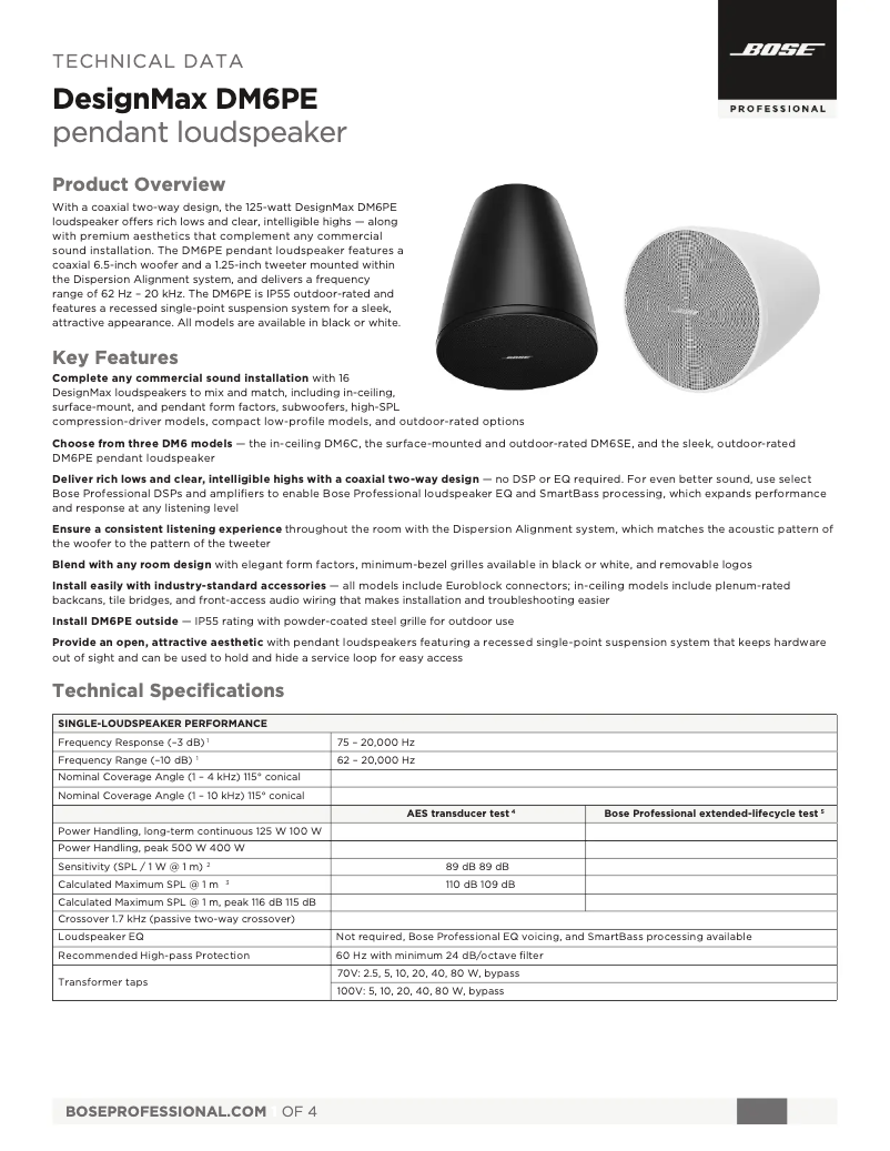First page image of the manual for DesignMax DM6PE