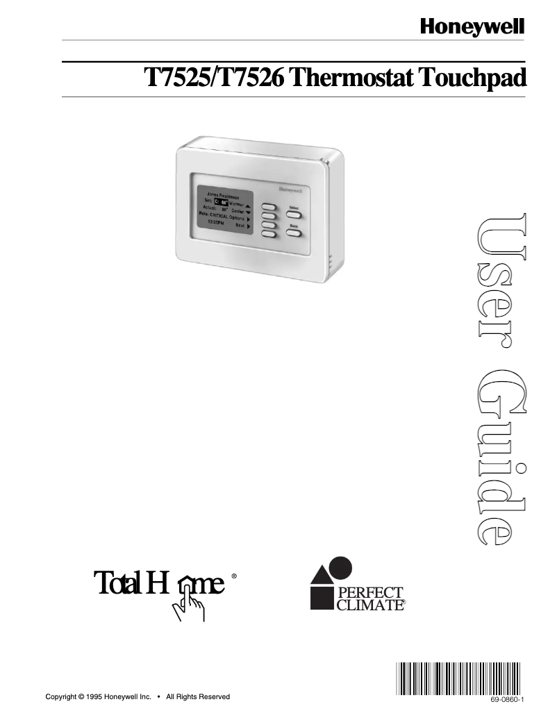 First page image of the manual for T7525