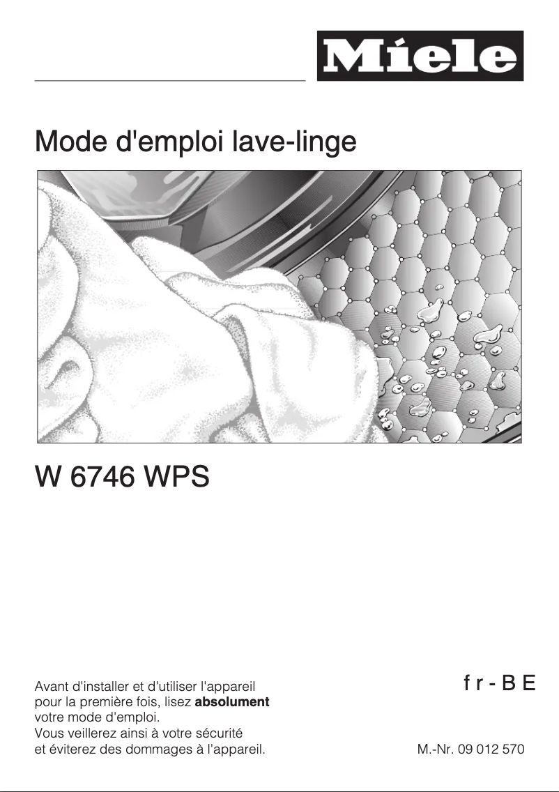 First page image of the manual for W 6746 WPS