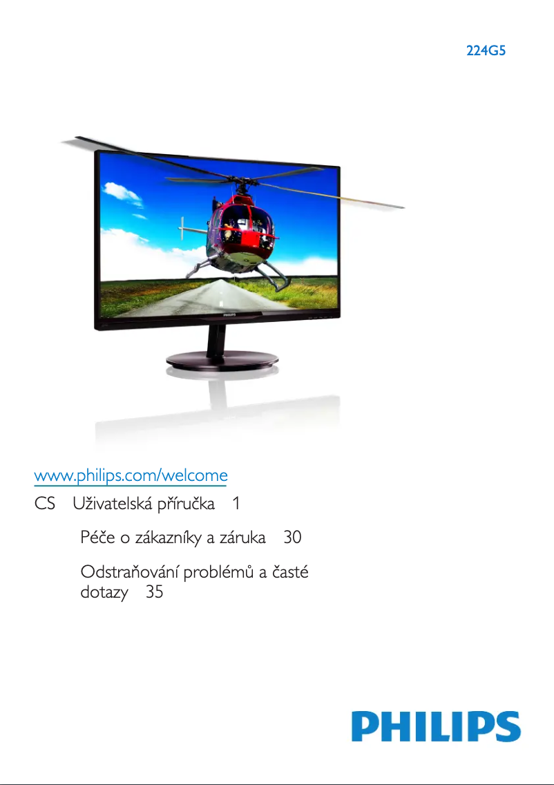 Page 1 of the manual User Manual Philips 224G5DSD