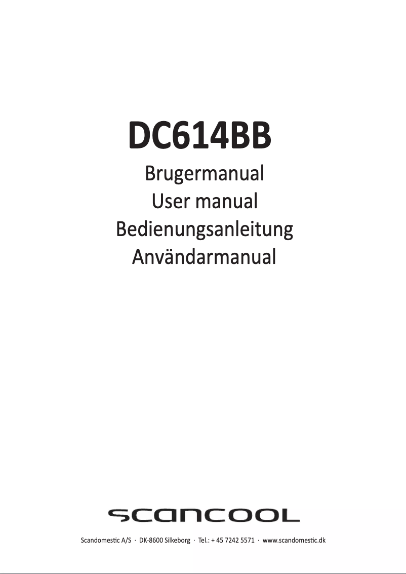 First page image of the manual for DC614BB