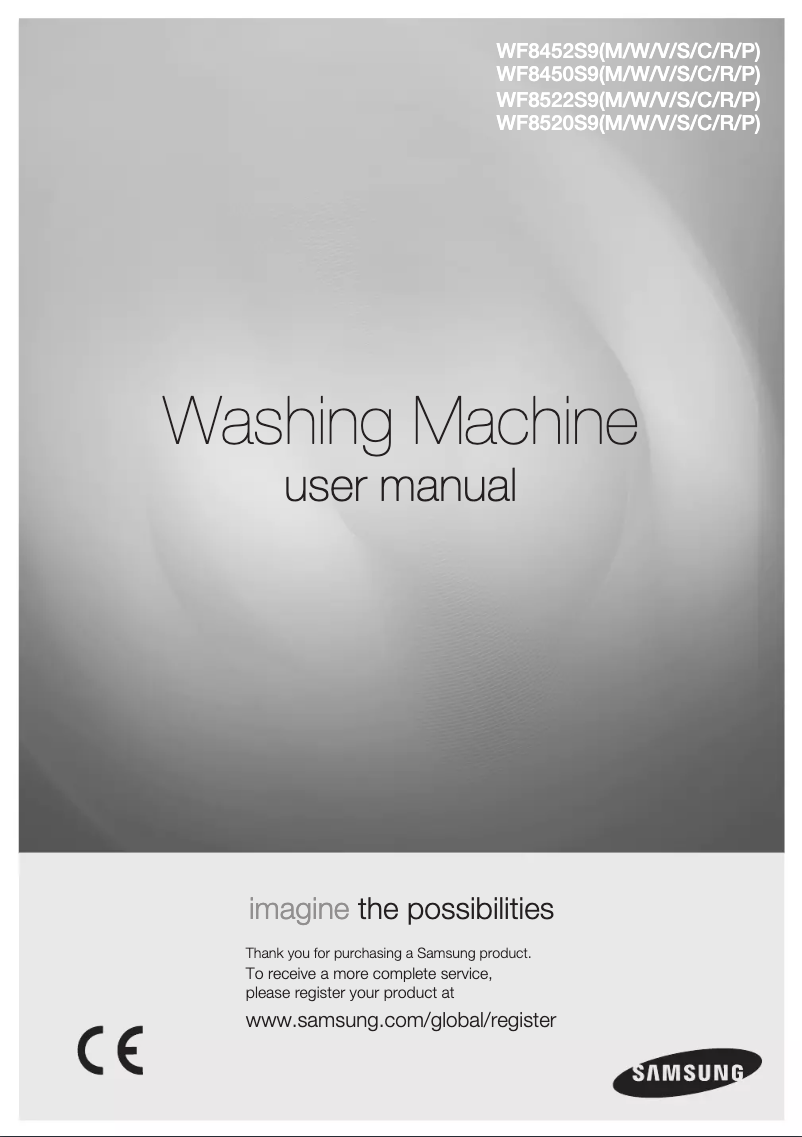 Page 1 of the manual User Manual Samsung WF8522S9P