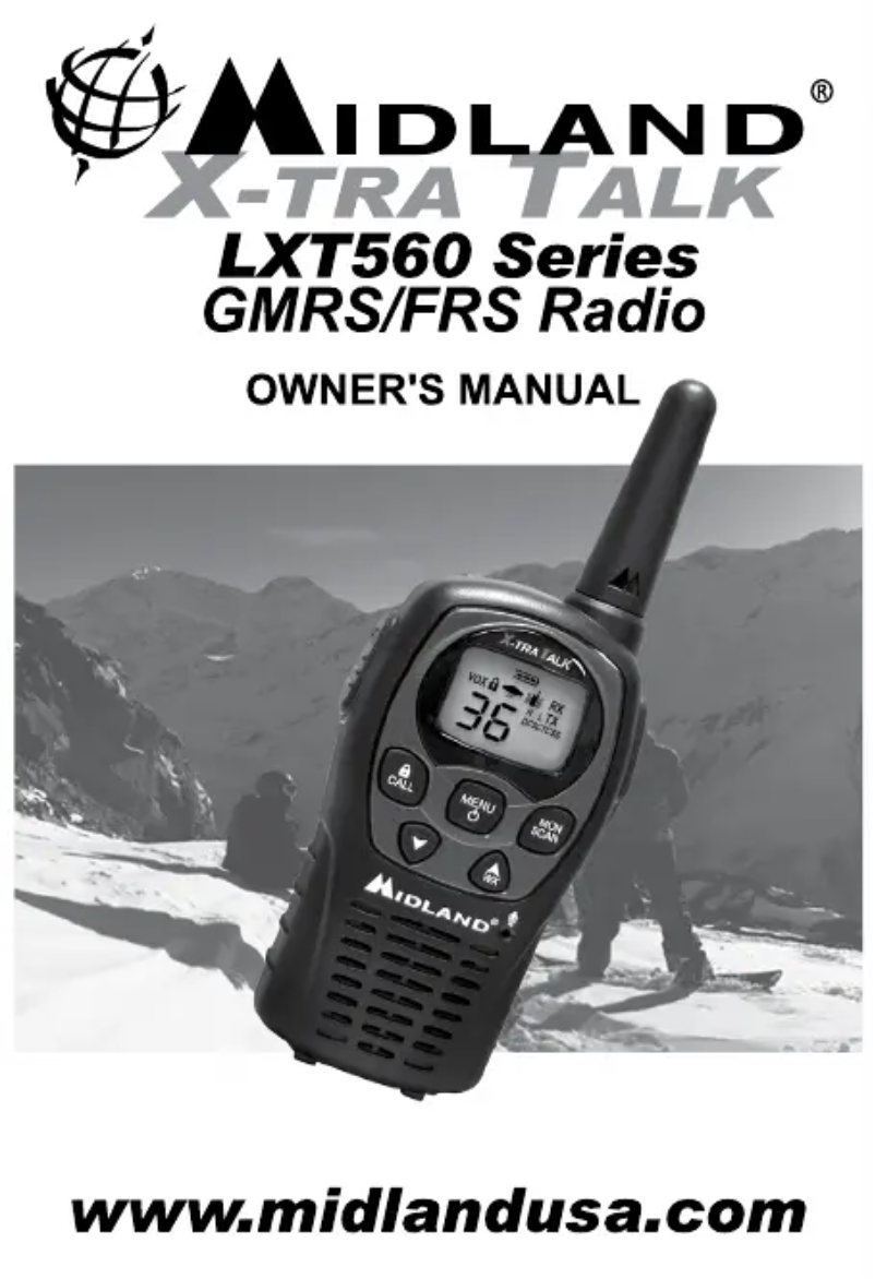 Page 1 of the manual User Manual Midland LXT560VP3