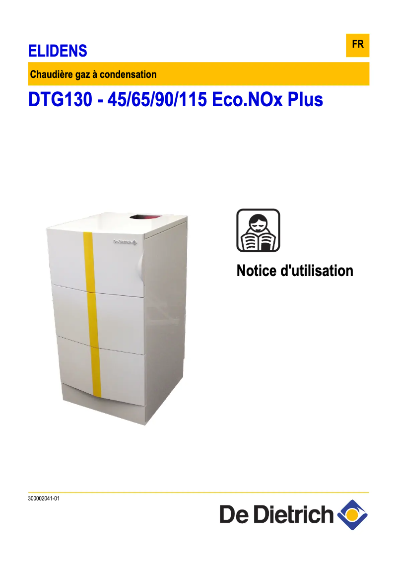 First page image of the manual for DTG 130/115 Eco.NOx Plus
