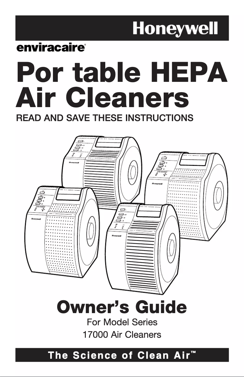 First page image of the manual for QuietCare 17000