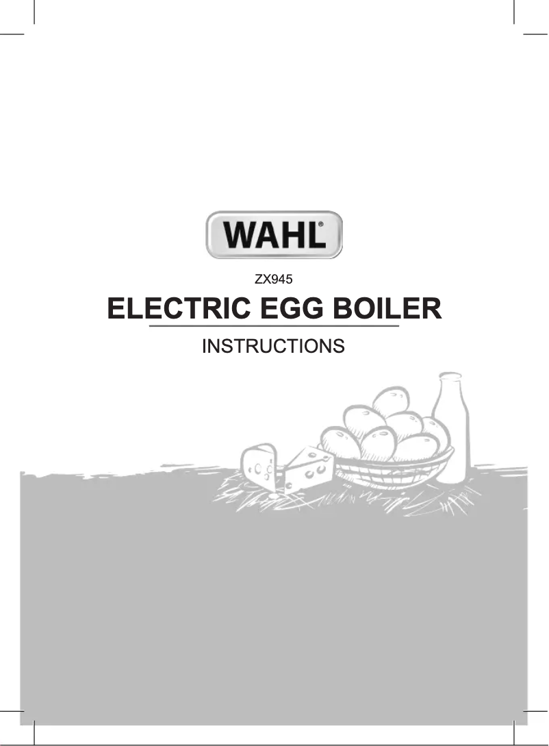 Page 1 of the manual User Manual Wahl ZX945