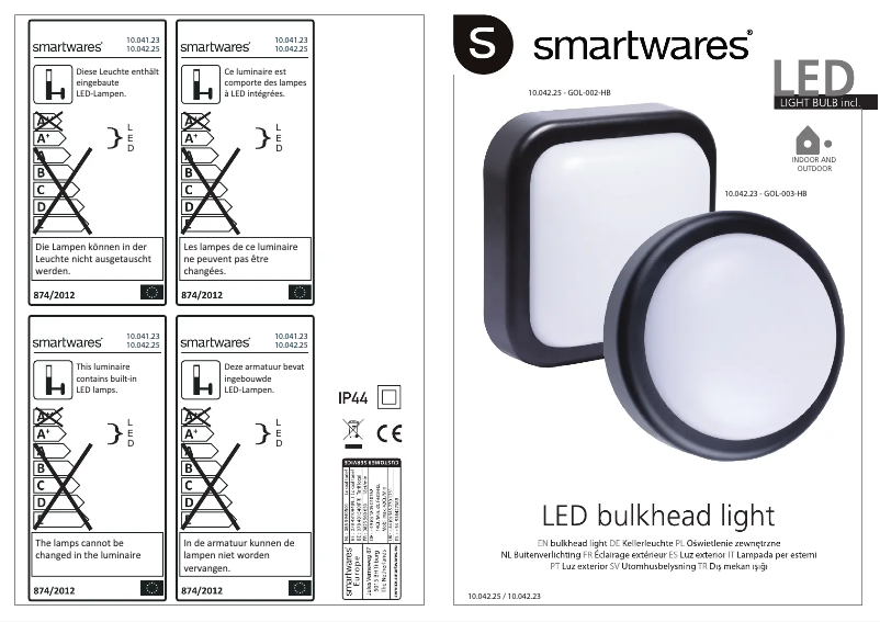 Page 1 of the manual User Manual Smartwares 10.042.23