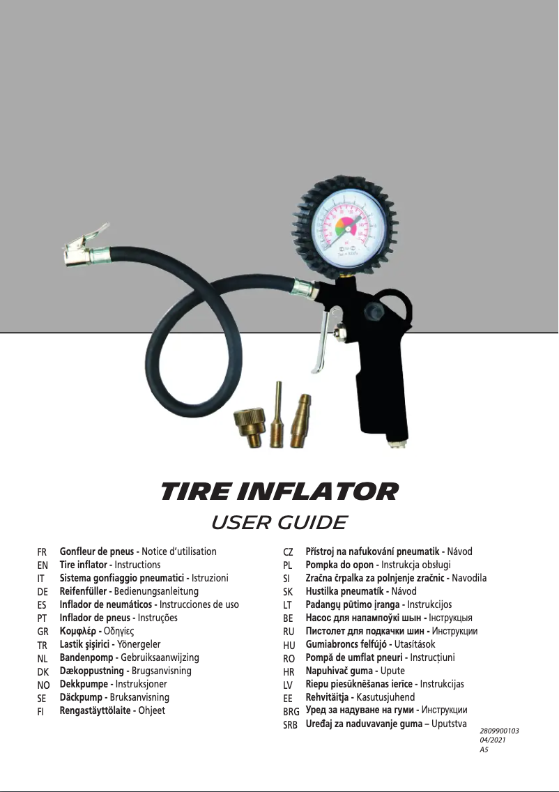 Page 1 of the manual User Manual Abac G-580