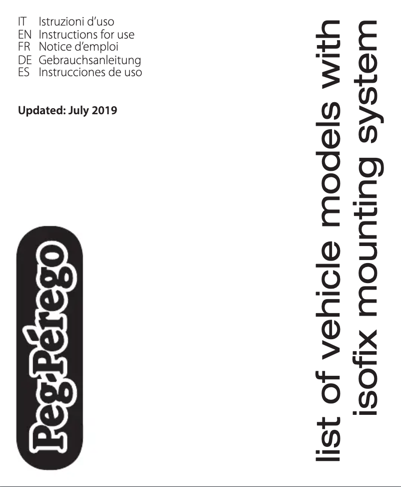 First page image of the manual for Isofix Base 0+1 K