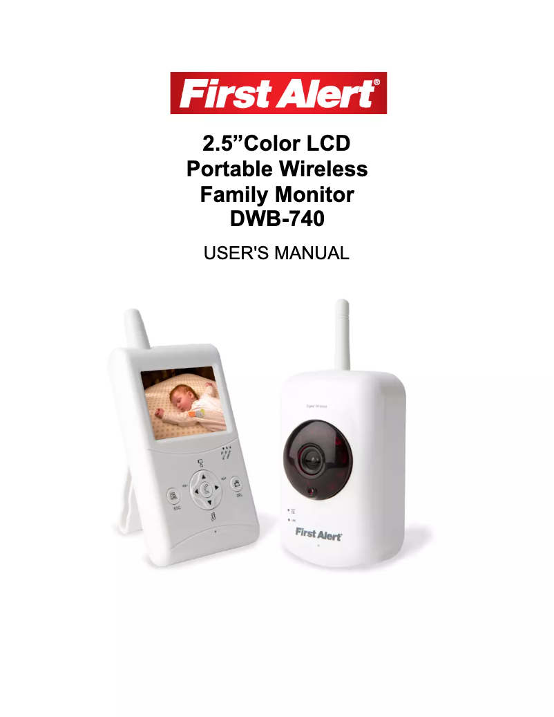 Page 1 of the manual User Manual First Alert DWB-740