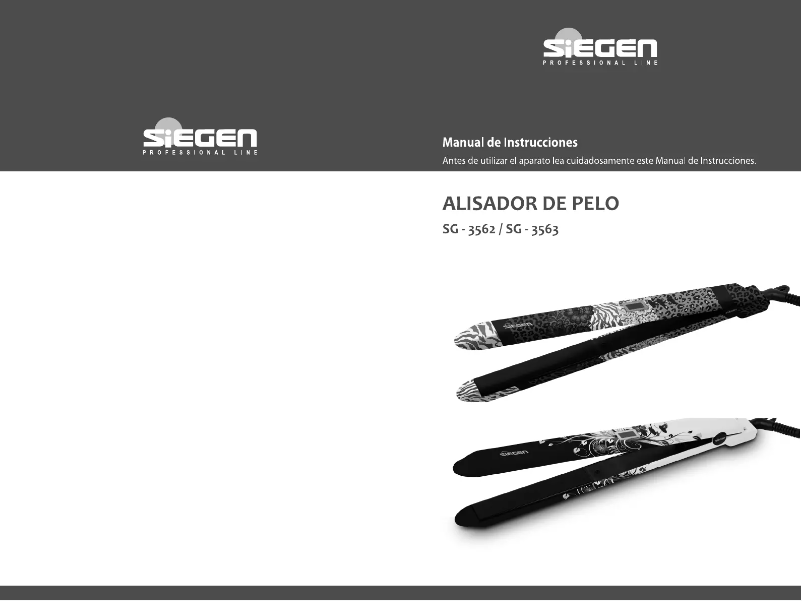 Page 1 of the manual User Manual Siegen SG-3562