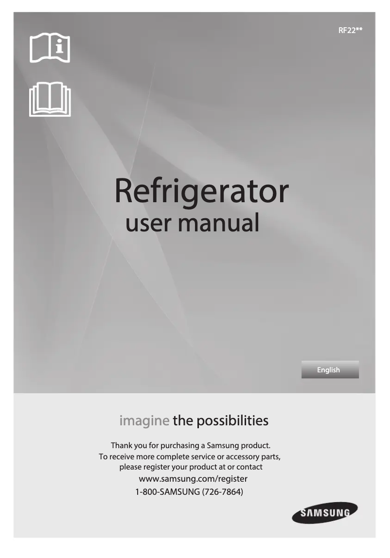 Page 1 of the manual User Manual Samsung RL220NCTASR