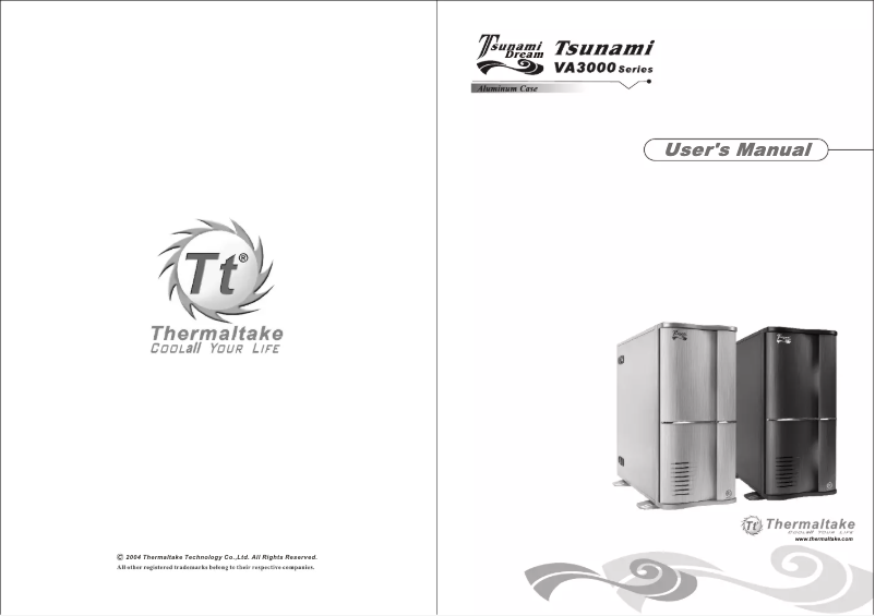 Page 1 of the manual User Manual Thermaltake Tsunami Dream VA3000