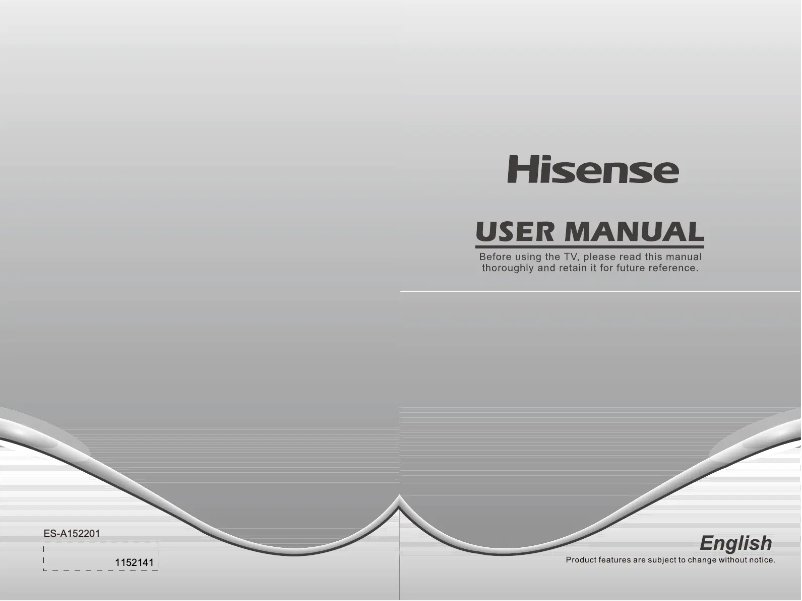 Page 1 of the manual User Manual Hisense LHD32D50TUK