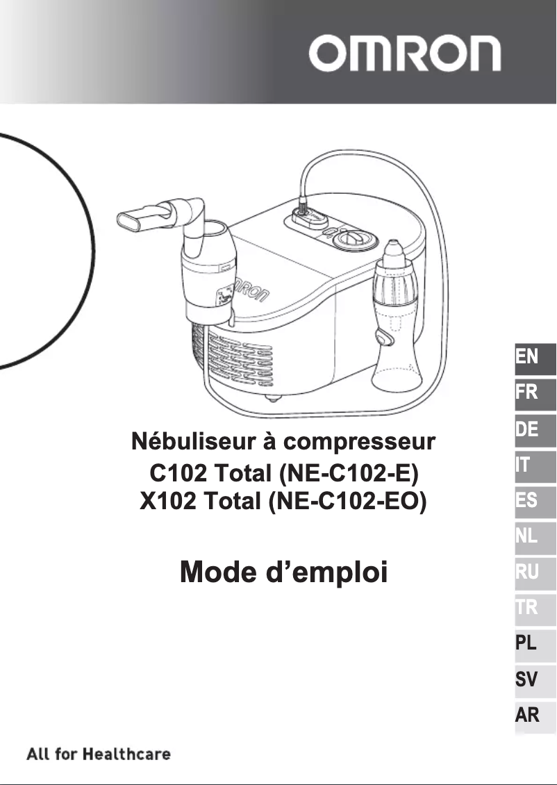 Image de la première page du manuel de l'appareil C102 Total