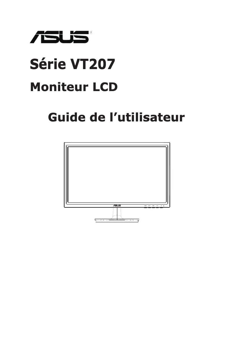 Page 1 of the manual User Manual Asus VT207N
