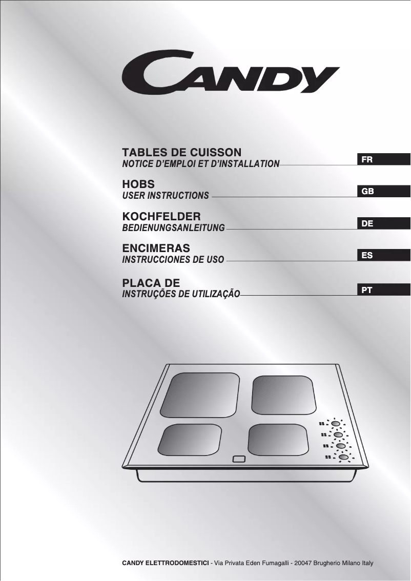 Page 1 of the manual User Manual Candy PVD742N