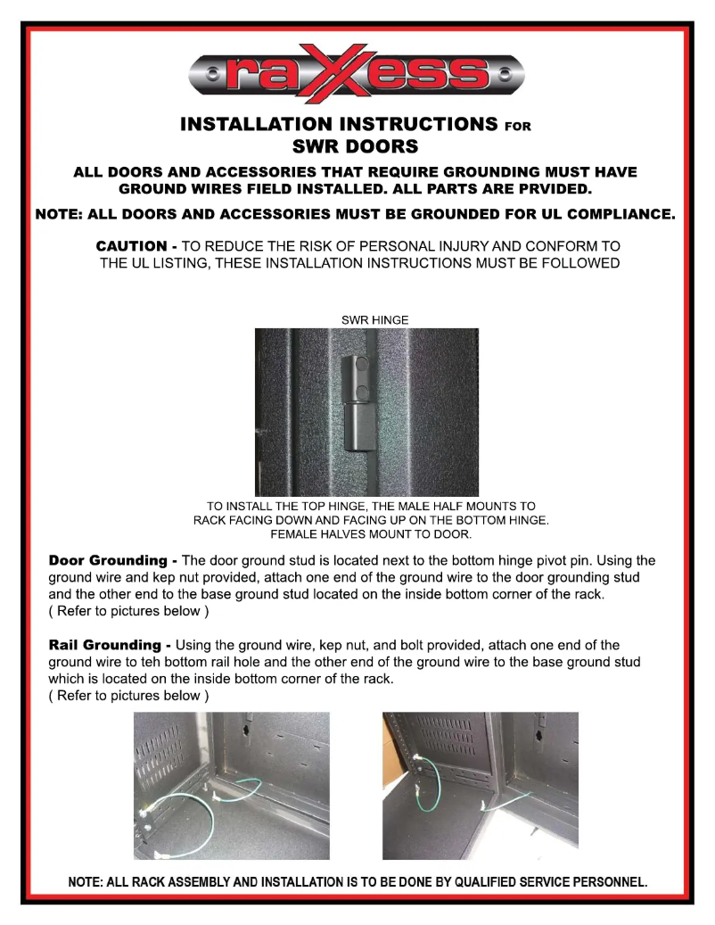 First page image of the manual for SWRD-10P