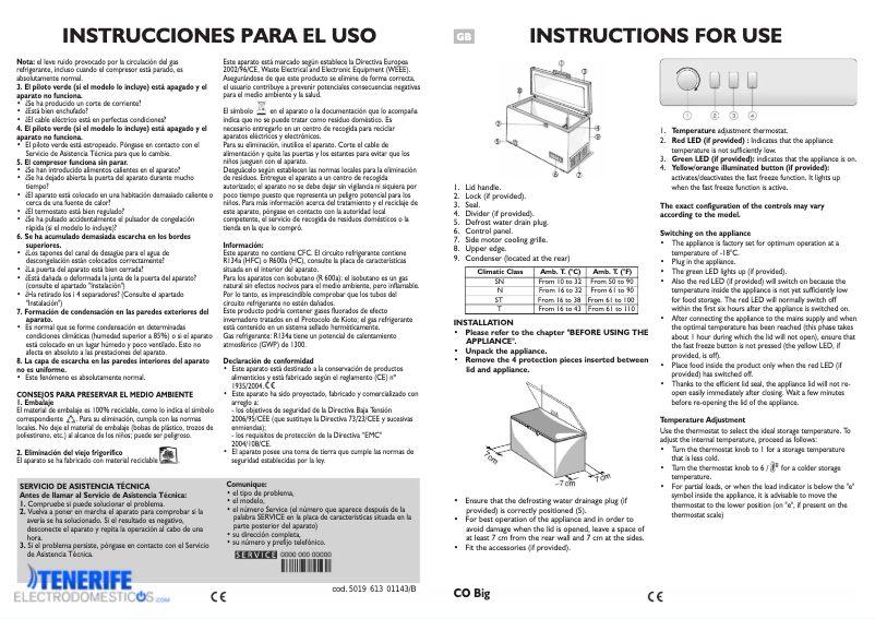 Page 1 of the manual User Manual Tegran CT 500