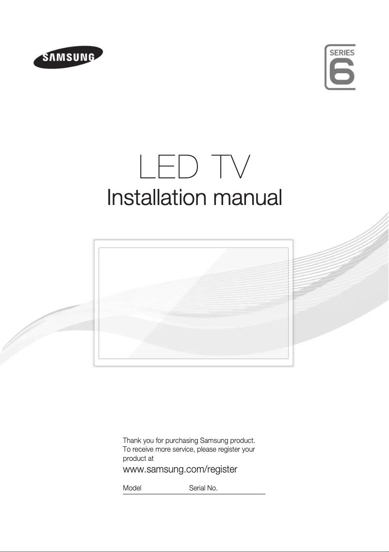 Page 1 of the manual User Manual Samsung HG43ED690MBXXU