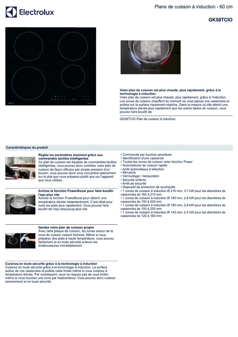 First page image of the manual for GK58TCIO