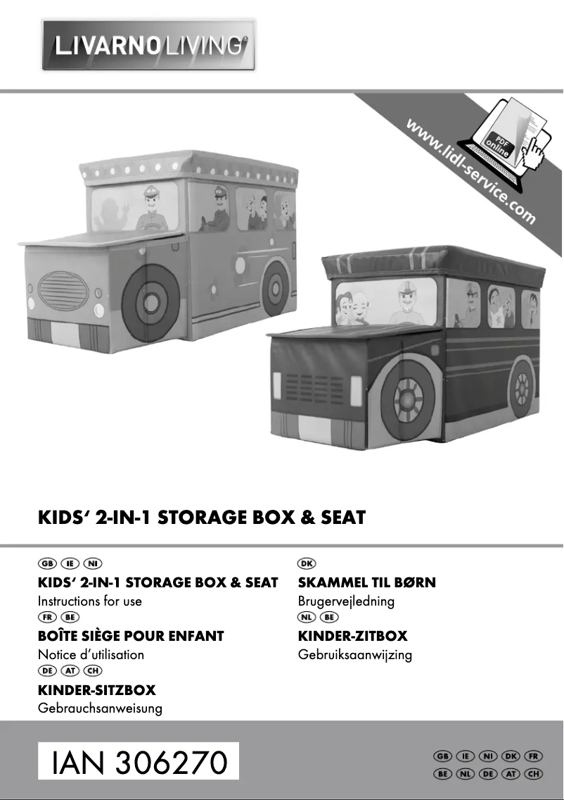 First page image of the manual for IAN 306270