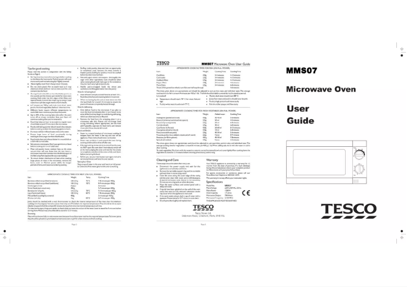 First page image of the manual for MMS07