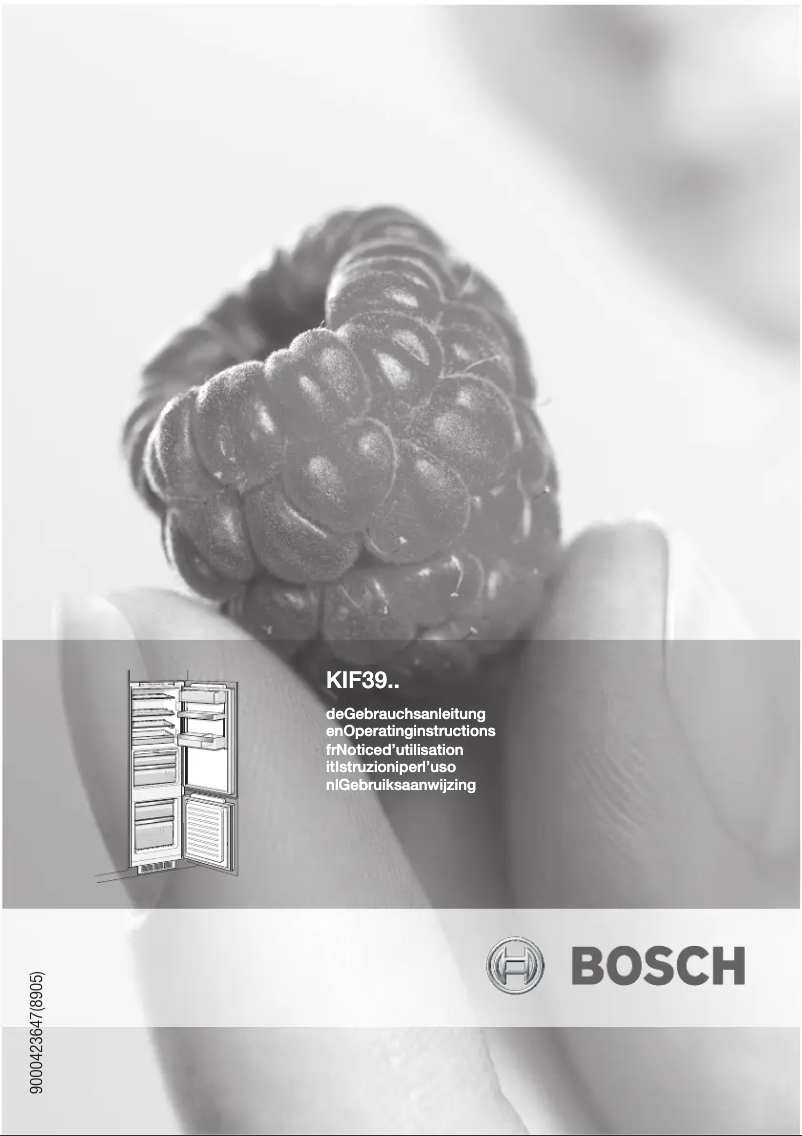 Page 1 of the manual User Manual Bosch KIF39P60