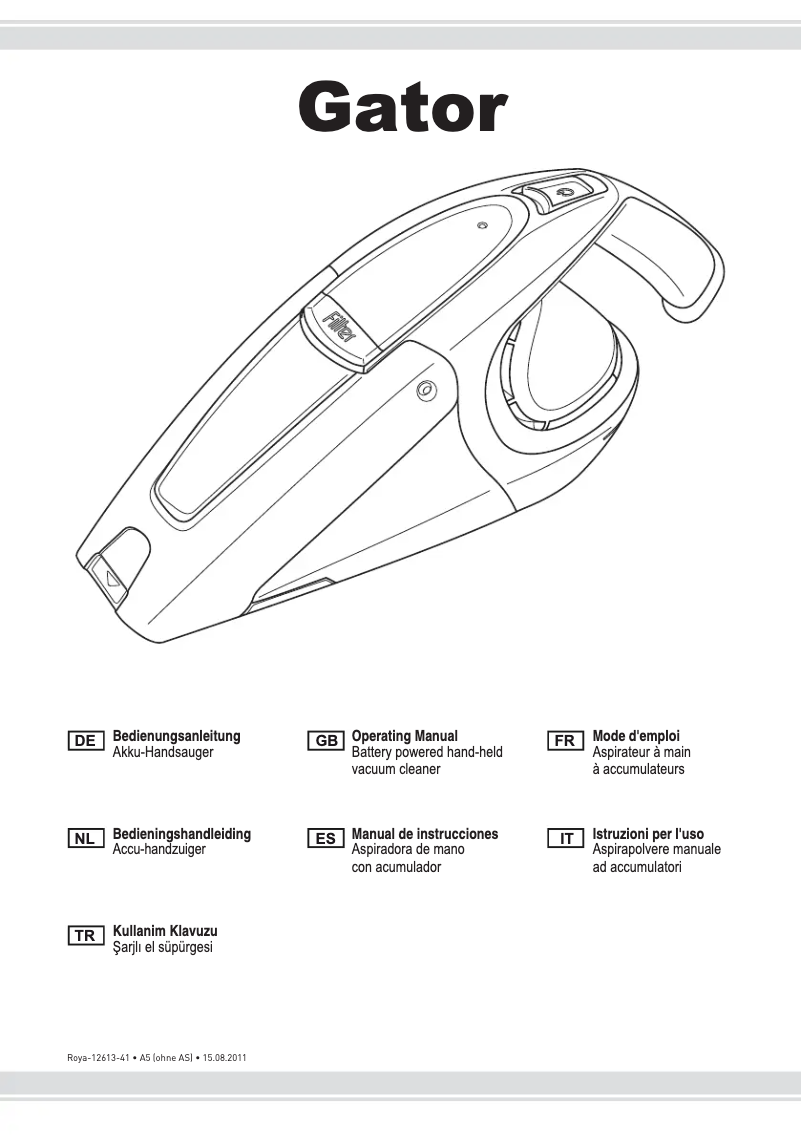 Page 1 of the manual User Manual Dirt Devil M 135 Gator