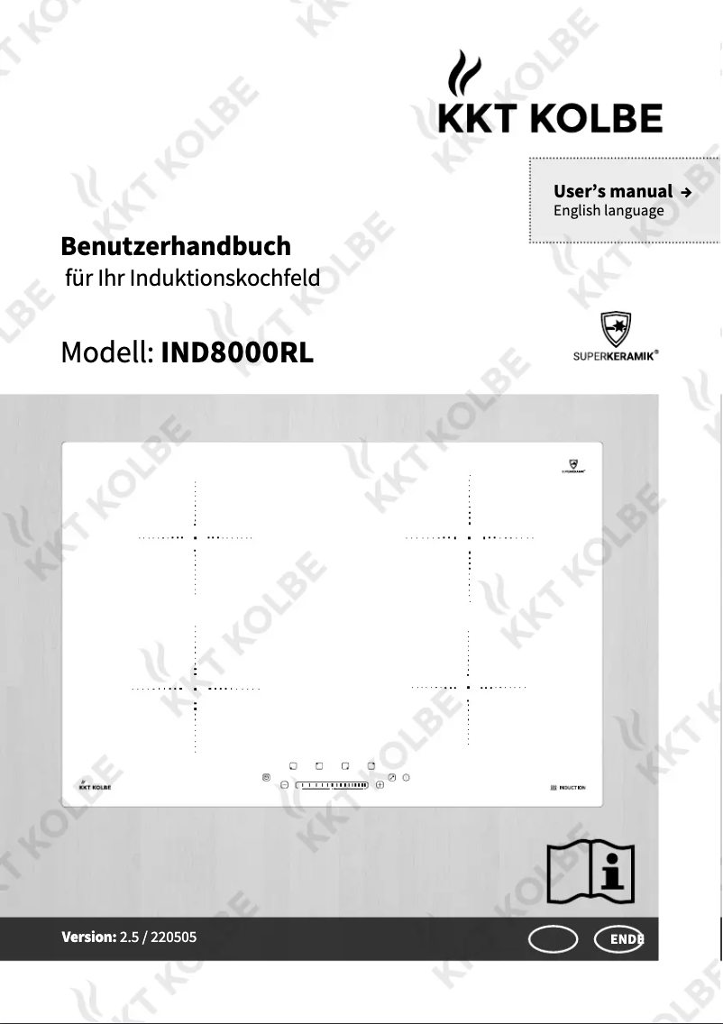 Page 1 of the manual User Manual KKT Kolbe IND8000RL